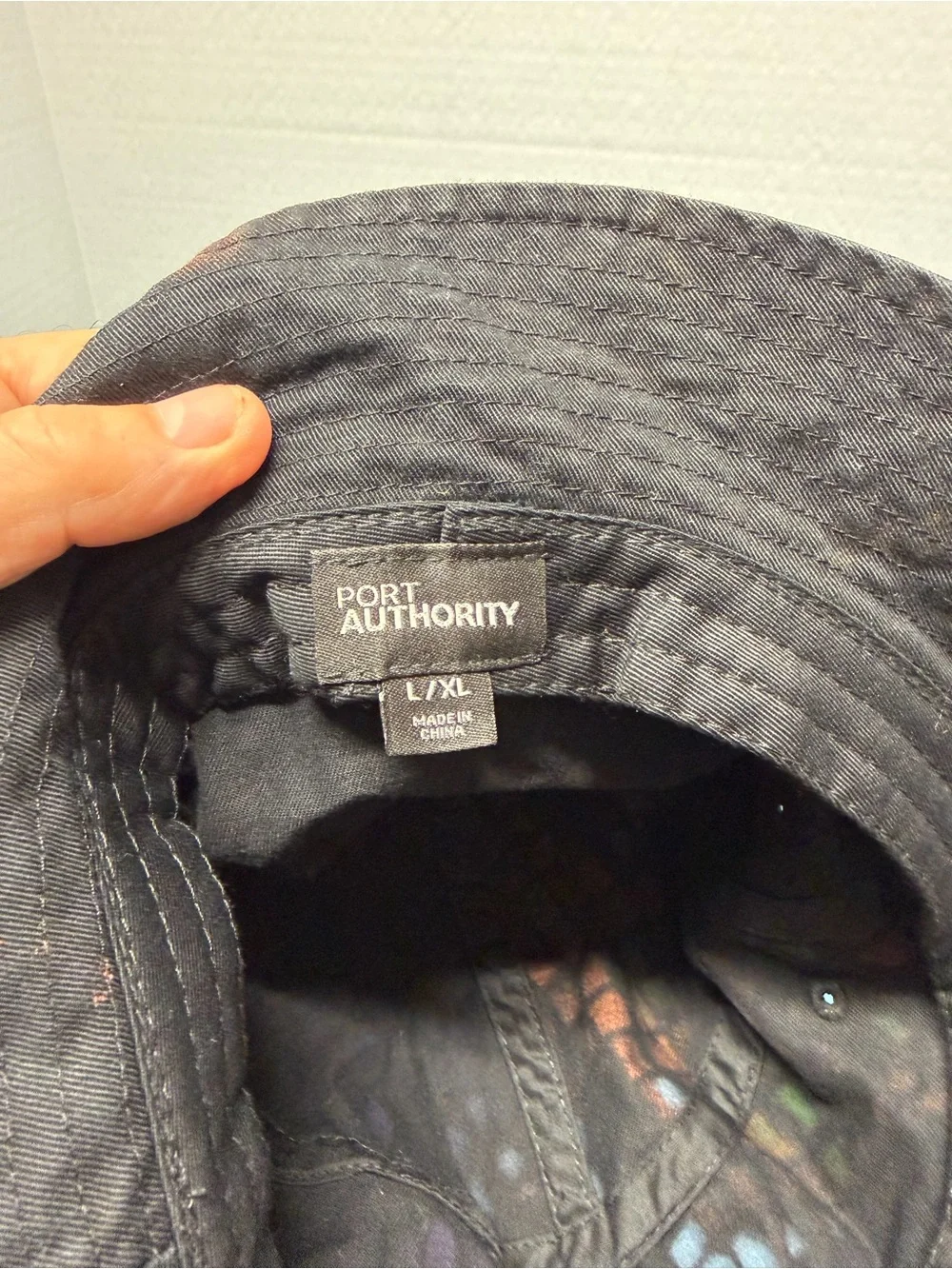 Port Authority Black Bucket Hat L/XL
